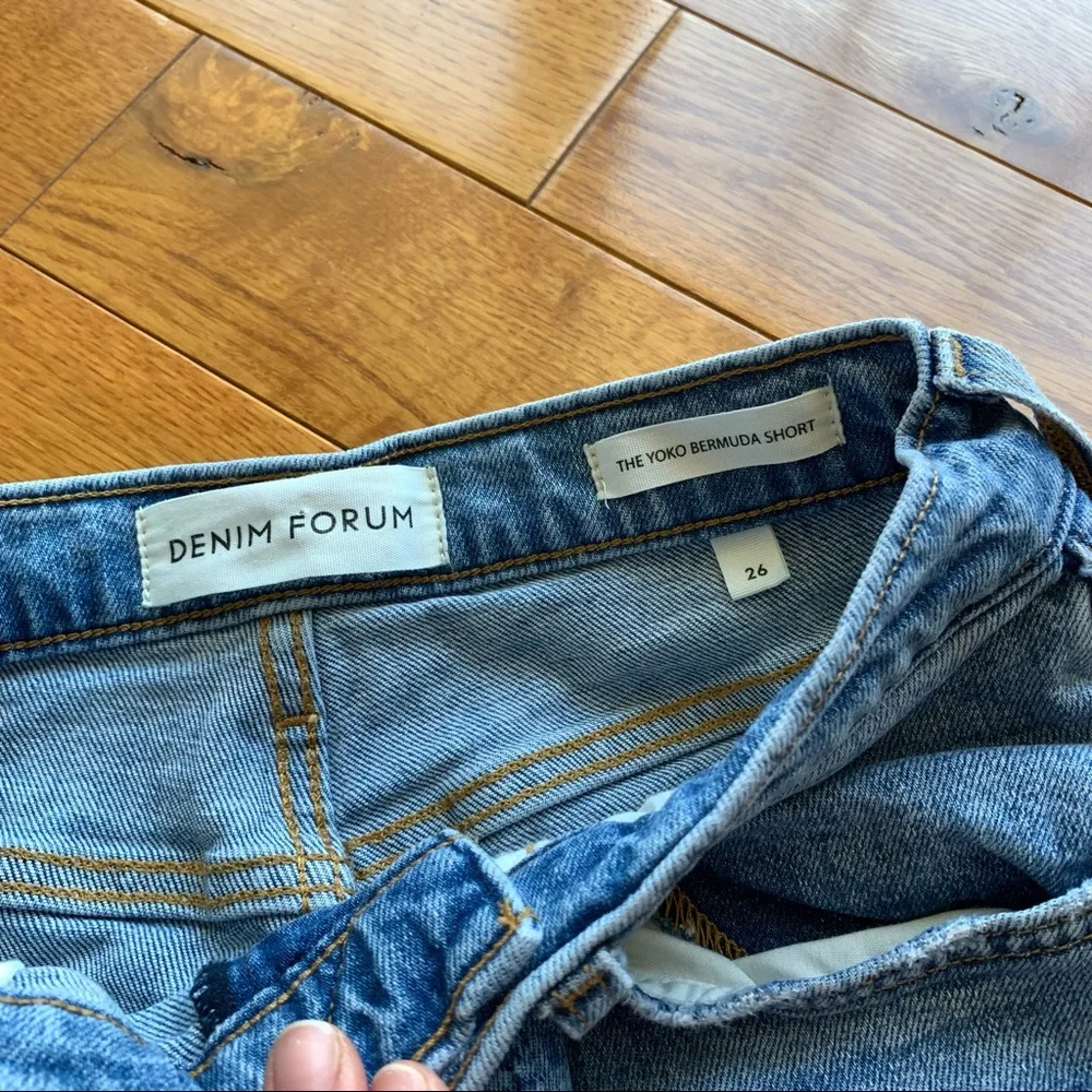 Denim Forum Mid Length Shorts - Picture 3 of 9